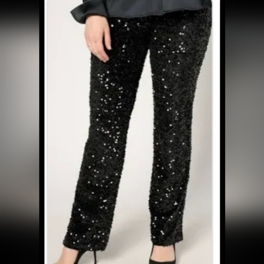 I ma Belle sequin design pants